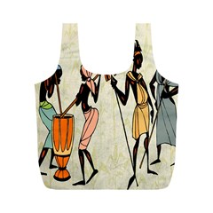 Man Ethic African People Collage Full Print Recycle Bags (m)  by Celenk