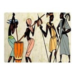 Man Ethic African People Collage Double Sided Flano Blanket (Mini)  35 x27  Blanket Back