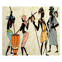 Man Ethic African People Collage Double Sided Flano Blanket (small)  by Celenk