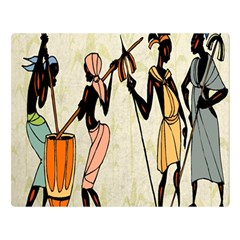 Man Ethic African People Collage Double Sided Flano Blanket (large)  by Celenk