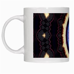 Mandala Art Design Pattern White Mugs by Celenk