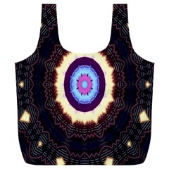 Mandala Art Design Pattern Full Print Recycle Bags (l)  by Celenk