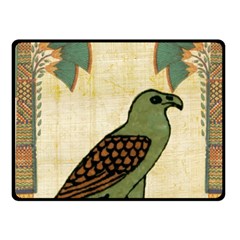 Egyptian Paper Papyrus Bird Fleece Blanket (small) by Celenk