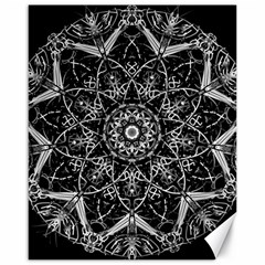 Mandala Psychedelic Neon Canvas 16  X 20   by Celenk