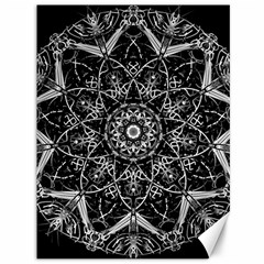 Mandala Psychedelic Neon Canvas 36  X 48   by Celenk