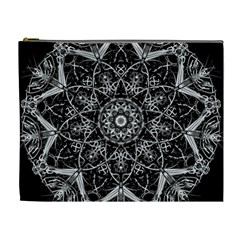 Mandala Psychedelic Neon Cosmetic Bag (xl) by Celenk