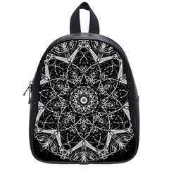 Mandala Psychedelic Neon School Bag (small) by Celenk