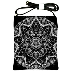 Mandala Psychedelic Neon Shoulder Sling Bags by Celenk