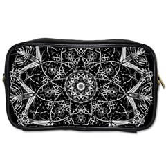 Mandala Psychedelic Neon Toiletries Bags by Celenk