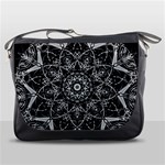 Mandala Psychedelic Neon Messenger Bags Front