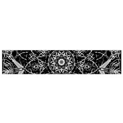 Mandala Psychedelic Neon Small Flano Scarf by Celenk