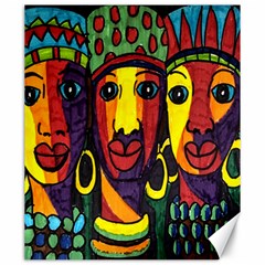 Ethnic Bold Bright Artistic Paper Canvas 20  X 24   by Celenk