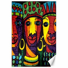 Ethnic Bold Bright Artistic Paper Canvas 20  X 30   by Celenk