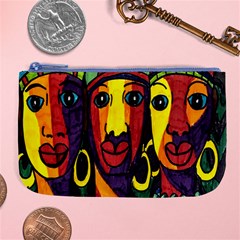 Ethnic Bold Bright Artistic Paper Large Coin Purse by Celenk