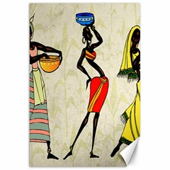 Woman Ethic African People Collage Canvas 20  X 30   by Celenk