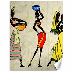 Woman Ethic African People Collage Canvas 36  X 48   by Celenk