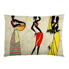 Woman Ethic African People Collage Pillow Case by Celenk