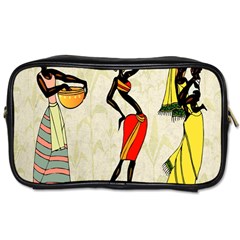 Woman Ethic African People Collage Toiletries Bags 2-side by Celenk