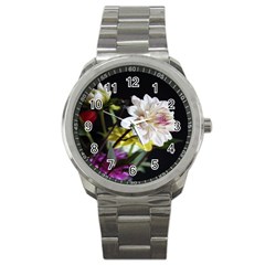 Dahlias Dahlia Dahlia Garden Sport Metal Watch