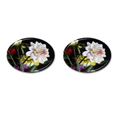 Dahlias Dahlia Dahlia Garden Cufflinks (Oval)