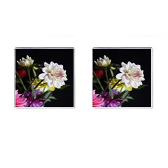 Dahlias Dahlia Dahlia Garden Cufflinks (Square)