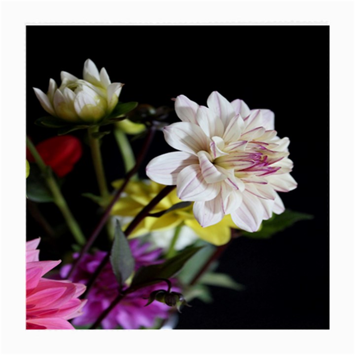 Dahlias Dahlia Dahlia Garden Medium Glasses Cloth (2-Side)