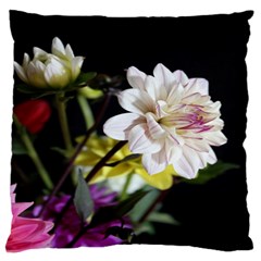 Dahlias Dahlia Dahlia Garden Large Flano Cushion Case (two Sides) by Celenk