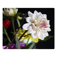 Dahlias Dahlia Dahlia Garden Double Sided Flano Blanket (large)  by Celenk