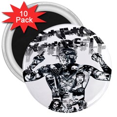 Black Music Urban Swag Hip Hop 3  Magnets (10 Pack)  by Celenk