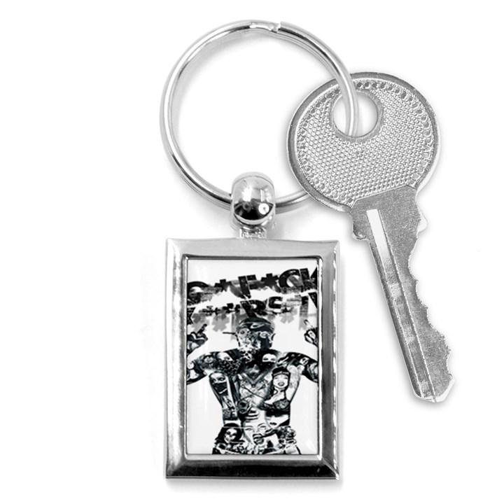 Black Music Urban Swag Hip Hop Key Chains (Rectangle) 