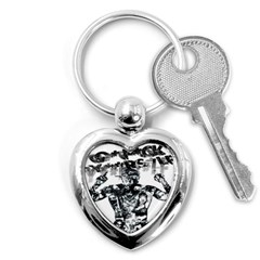 Black Music Urban Swag Hip Hop Key Chains (heart)  by Celenk