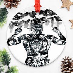 Black Music Urban Swag Hip Hop Round Ornament (two Sides) by Celenk