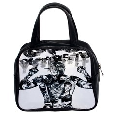 Black Music Urban Swag Hip Hop Classic Handbags (2 Sides) by Celenk