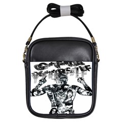 Black Music Urban Swag Hip Hop Girls Sling Bags by Celenk