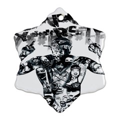 Black Music Urban Swag Hip Hop Ornament (snowflake) by Celenk