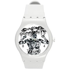 Black Music Urban Swag Hip Hop Round Plastic Sport Watch (m) by Celenk