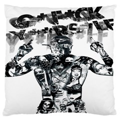 Black Music Urban Swag Hip Hop Large Cushion Case (two Sides) by Celenk