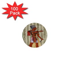 Egyptian Design Man Royal 1  Mini Buttons (100 Pack)  by Celenk