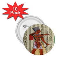 Egyptian Design Man Royal 1 75  Buttons (10 Pack) by Celenk