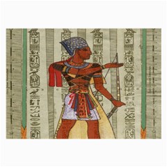 Egyptian Design Man Royal Large Glasses Cloth (2-side) by Celenk