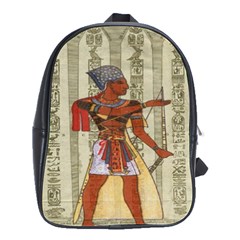 Egyptian Design Man Royal School Bag (large) by Celenk