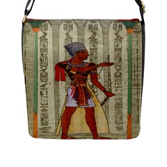 Egyptian Design Man Royal Flap Messenger Bag (l)  by Celenk