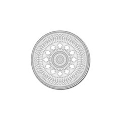 Mandala Ethnic Pattern Golf Ball Marker (10 Pack) by Celenk