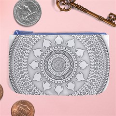 Mandala Ethnic Pattern Large Coin Purse