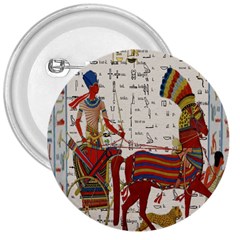 Egyptian Tutunkhamun Pharaoh Design 3  Buttons by Celenk