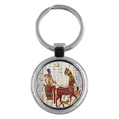 Egyptian Tutunkhamun Pharaoh Design Key Chains (round) 