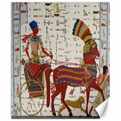 Egyptian Tutunkhamun Pharaoh Design Canvas 8  X 10 