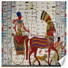 Egyptian Tutunkhamun Pharaoh Design Canvas 16  X 16   by Celenk