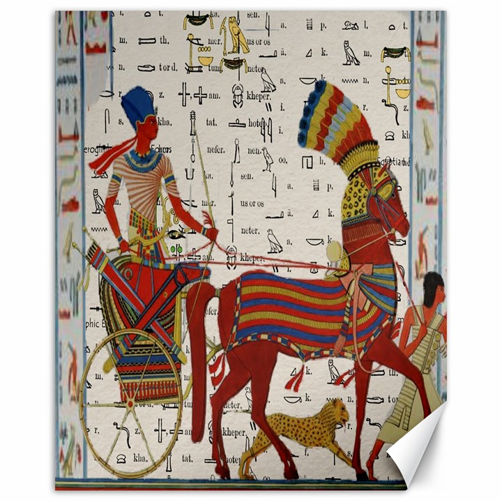 Egyptian Tutunkhamun Pharaoh Design Canvas 16  x 20  