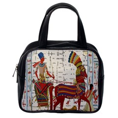 Egyptian Tutunkhamun Pharaoh Design Classic Handbags (one Side) by Celenk